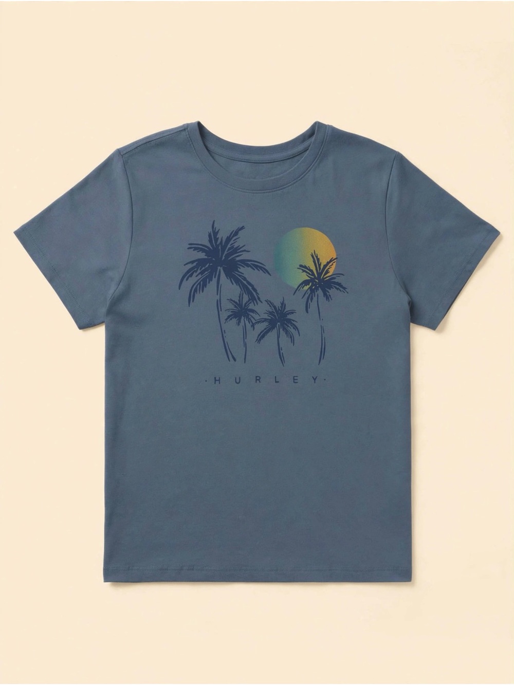 Hurley Blue Palm Graphic Soft T-Shirt